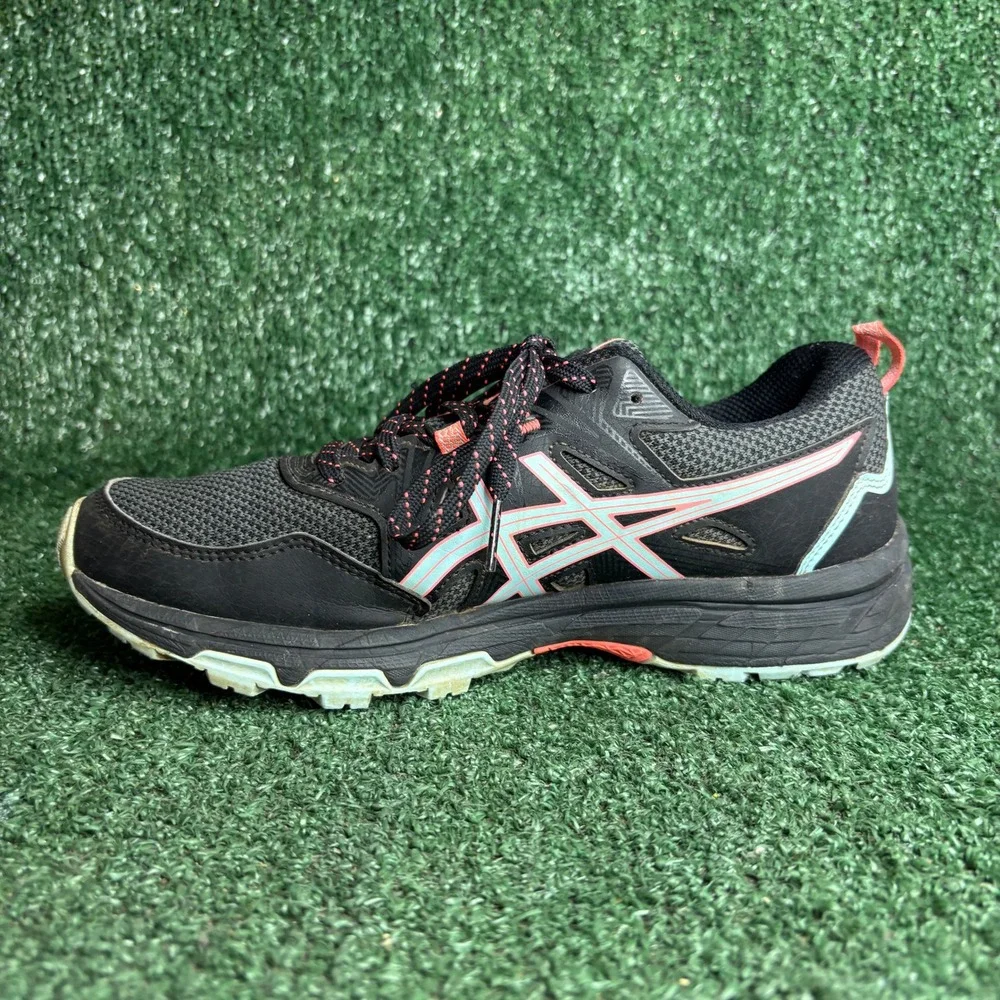 ASICS GEL-Venture 8 Trail Running Athletic Sports Sneakers Black Pink Women Sz 8